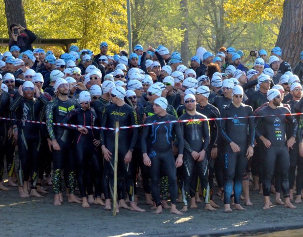 Partenza prima batteria: anche qui l’inviato si vede